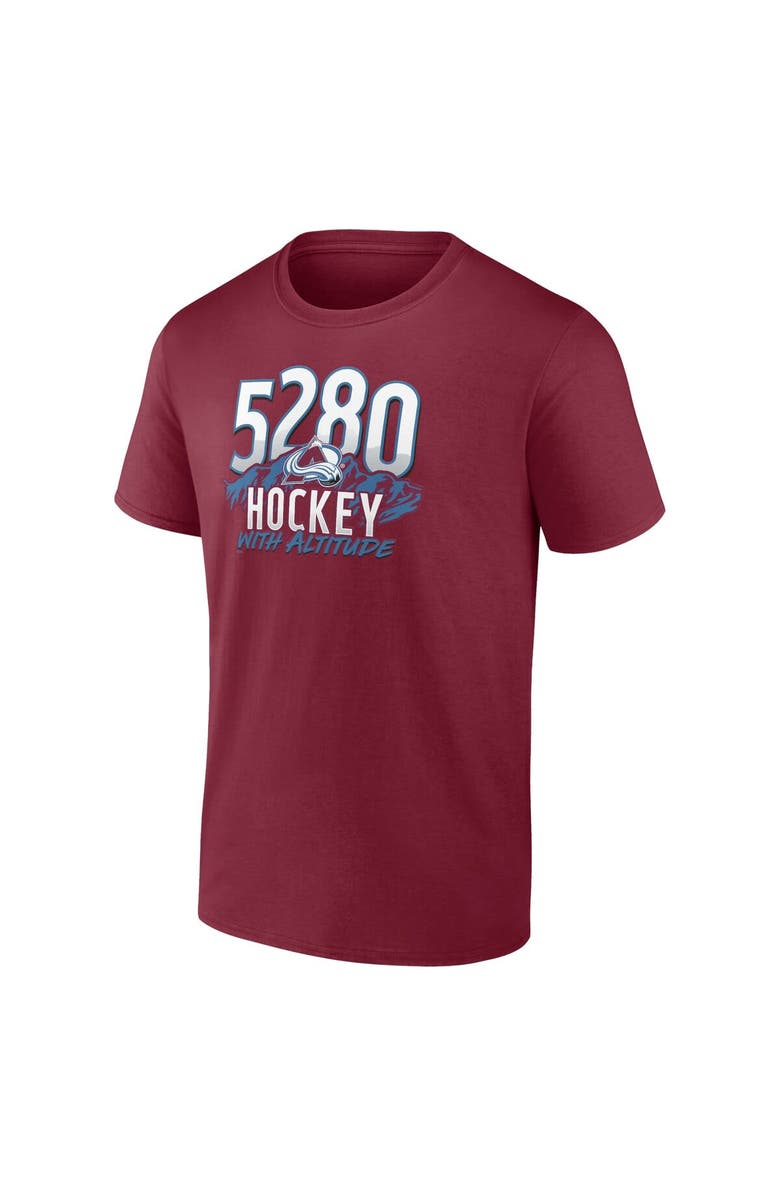 FANATICS Men's Fanatics Branded Burgundy Colorado Avalanche Local T-Shirt, Alternate, color, Burgundy