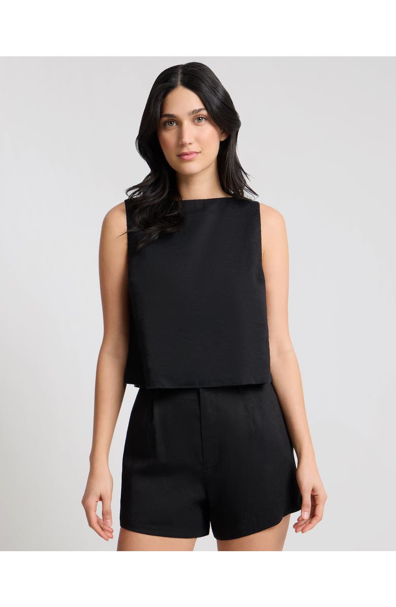 Onia Boatneck Shell Top, Main, color, Black