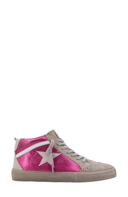 Shushop Paulina Low Top Sneaker In Hot Pink