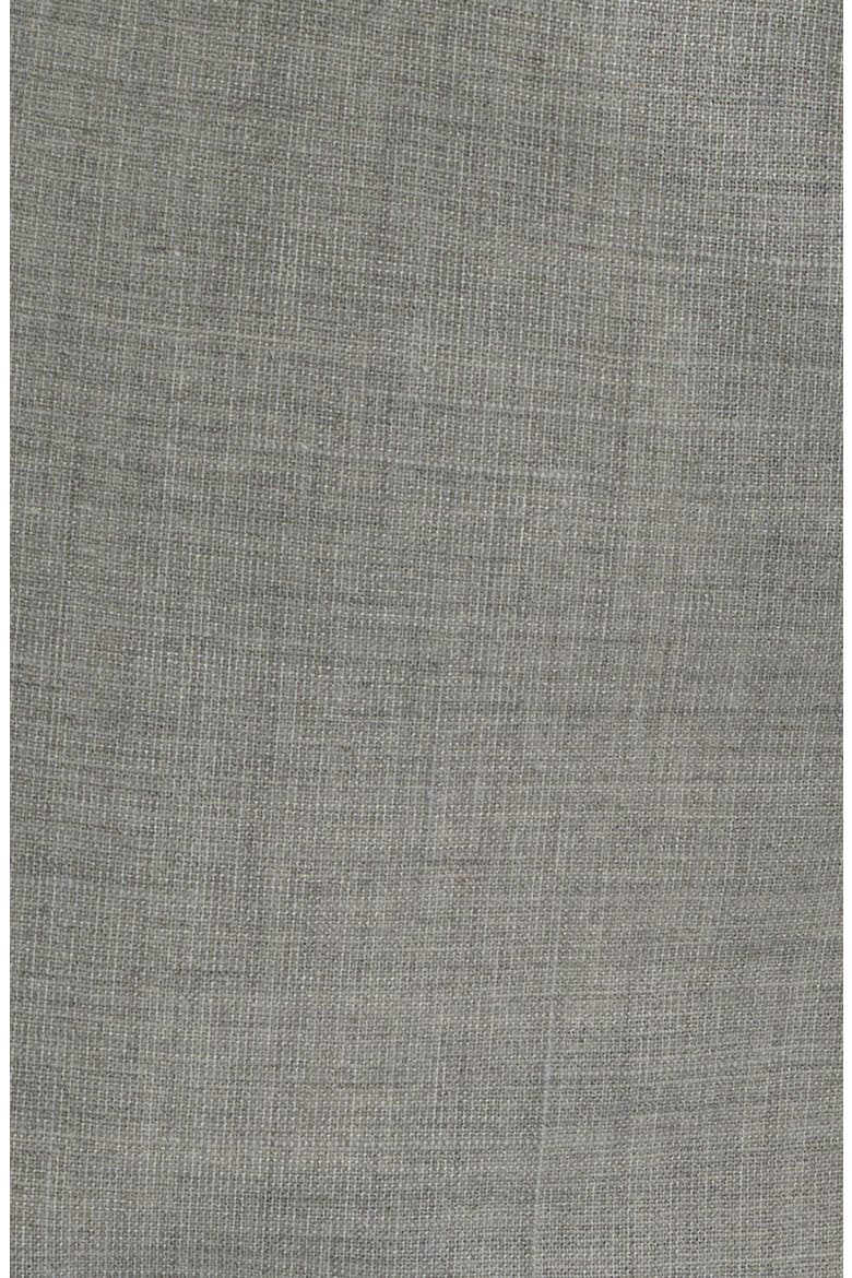 Genius Slim Fit Flat Front Wool Blend Dress Pants, Alternate, color, OPEN GREY