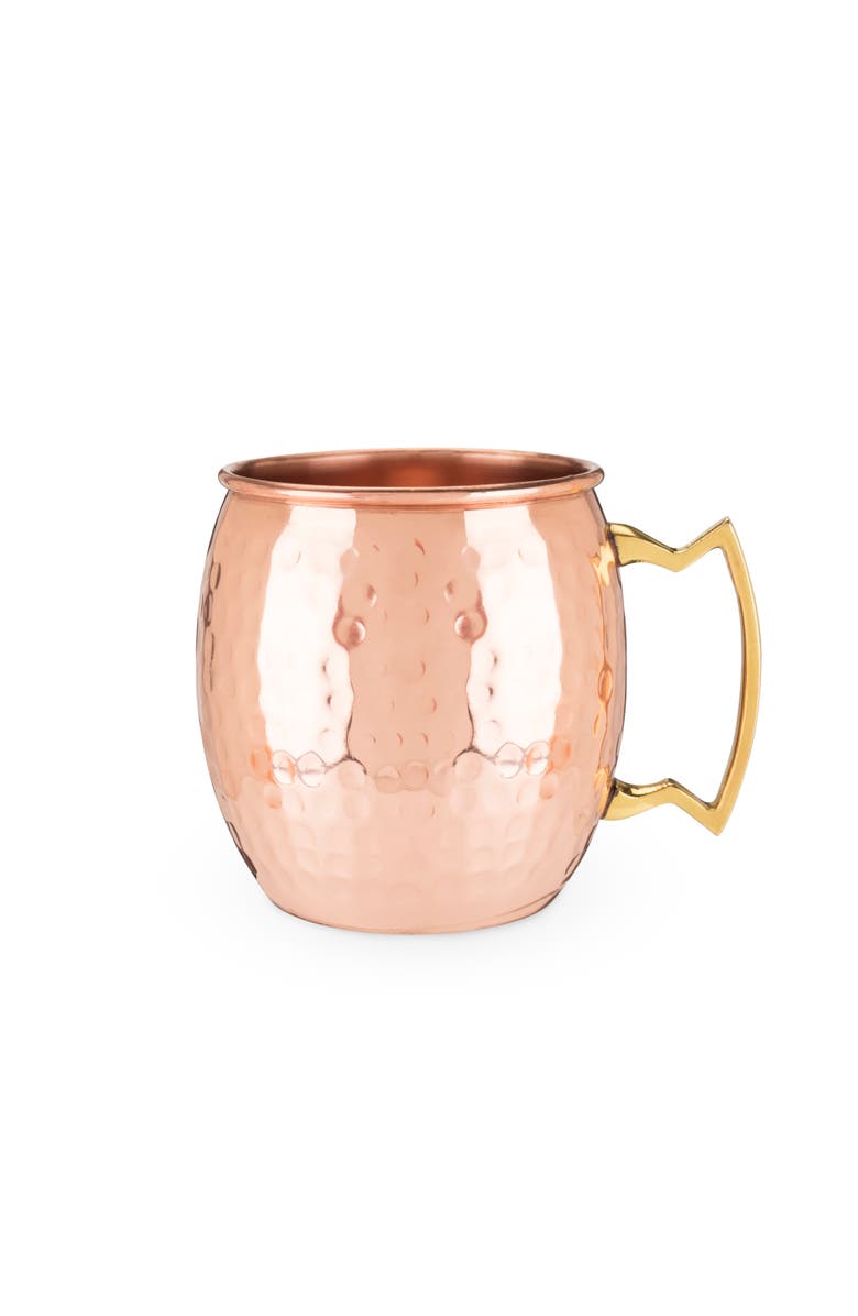 TWINE Hammered Moscow Mule Mug in Copper, Alternate, color, Copper