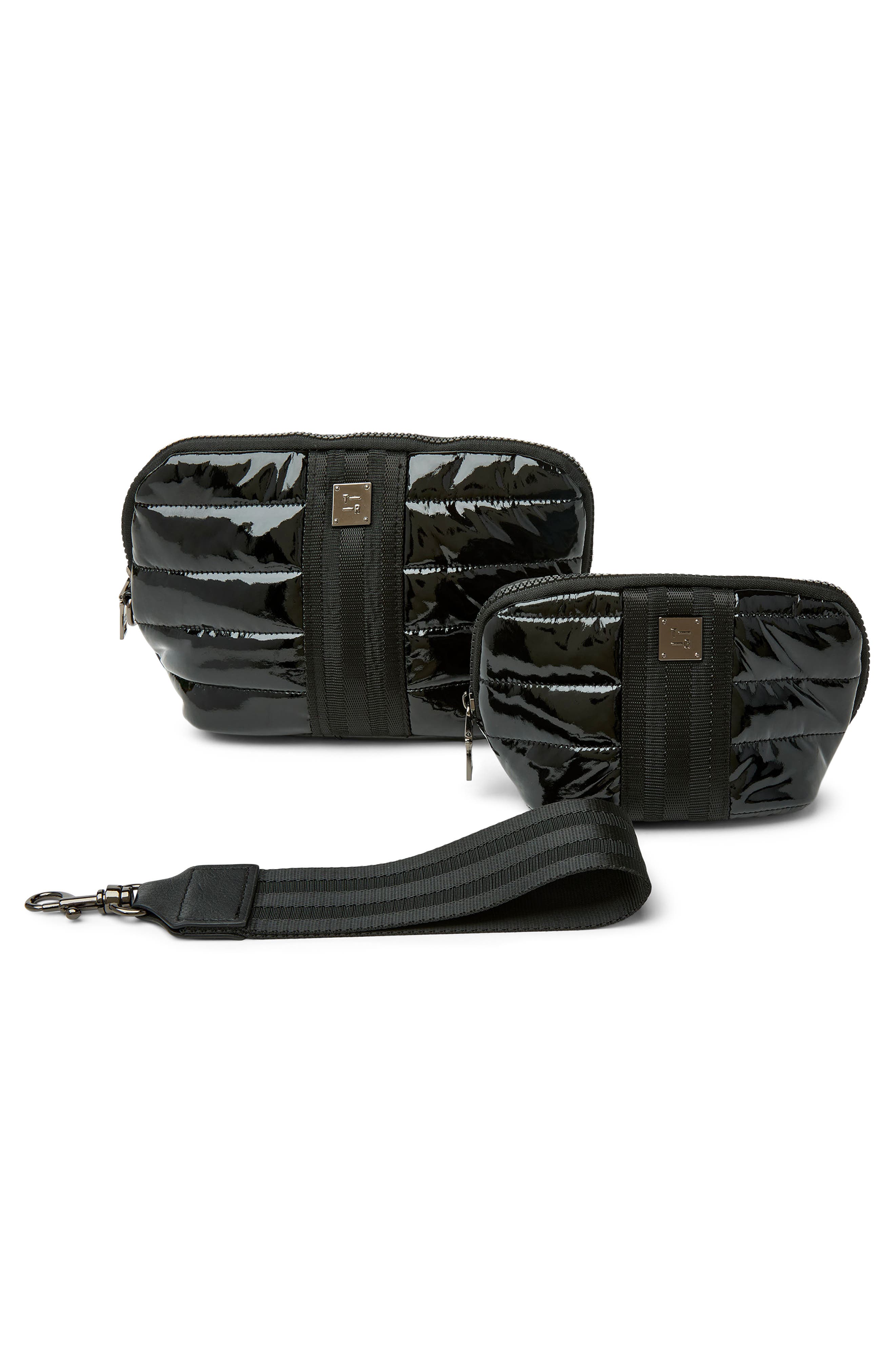 THINK ROYLN Double Stash Set of 2 Zip-Top Travel Pouches, Alternate, color, 