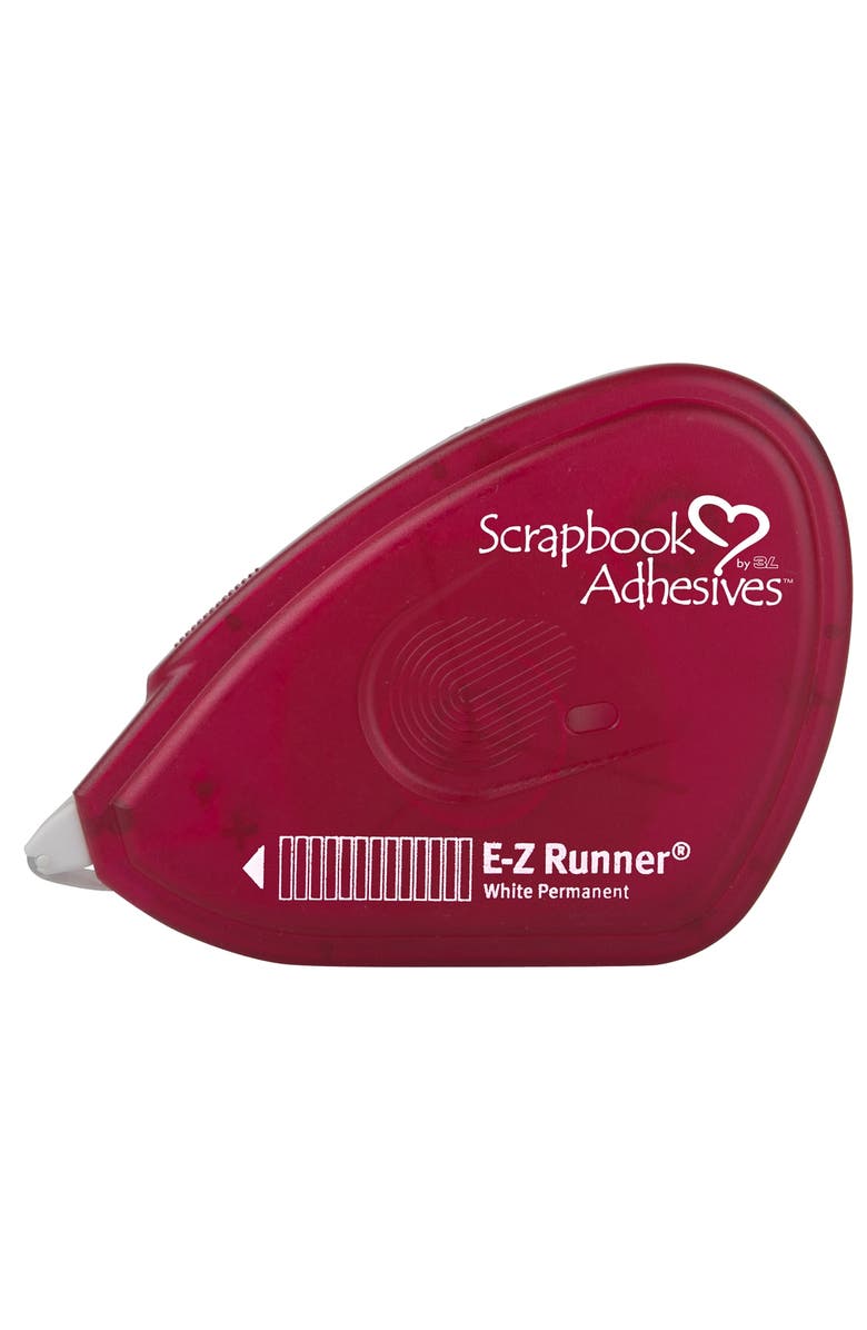 Scrapbook Adhesives by 3L Ez Runner Doublesided Permanent Strips In Nonrefillable Dispenser, 6 Pack, Alternate, color,