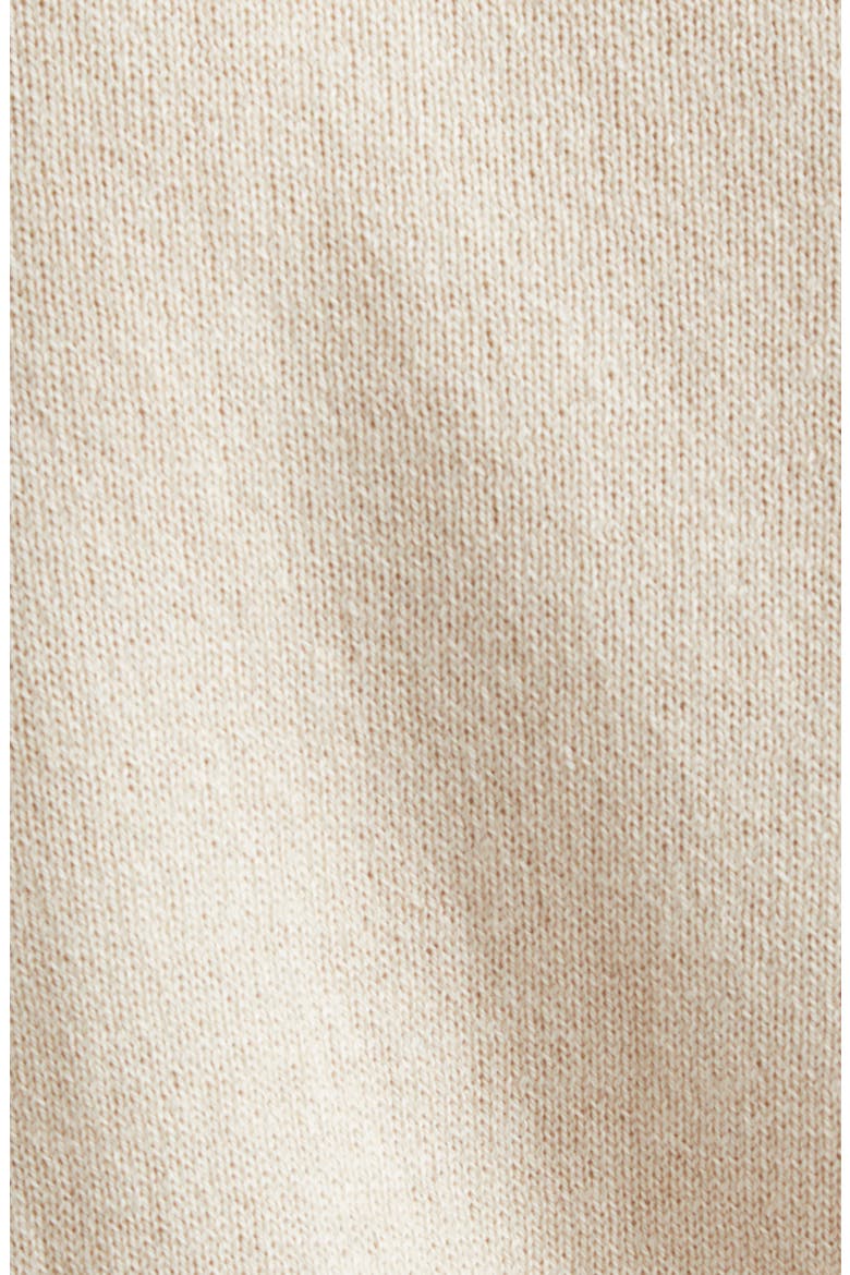 EKD Short Sleeve Wool & Cotton Sweater, Alternate, color, EASEL BEIGE