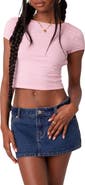 EDIKTED Bambi Open Back Crop T-Shirt