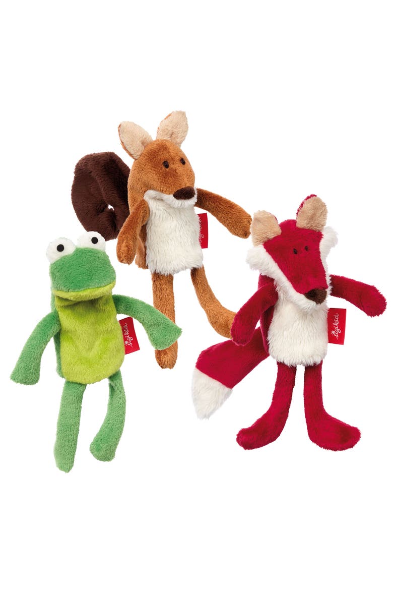 Finger Puppet Set Forest, Alternate, color, Multicolored