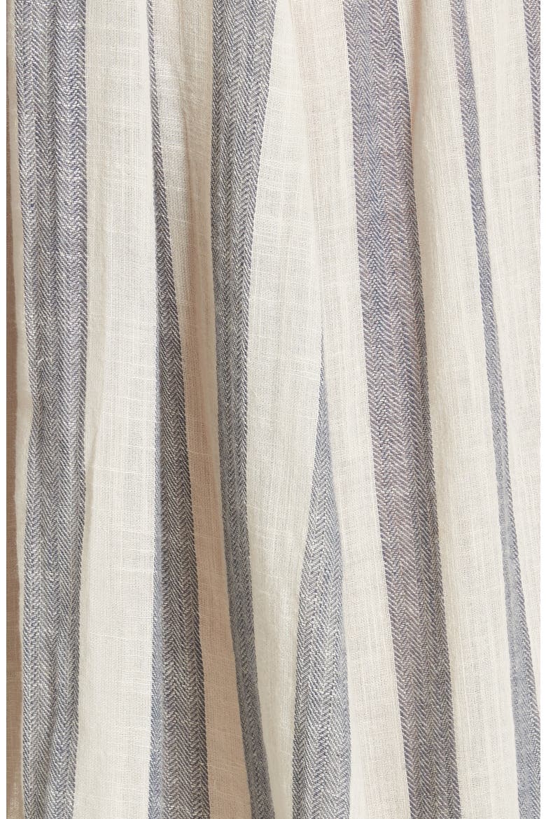 Stripe Me Up Strapless Midi Dress, Alternate, color, BLUE COMBO