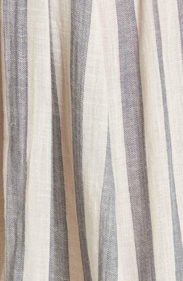 Free People Stripe Me Up Strapless Midi Dress, Alternate, color,