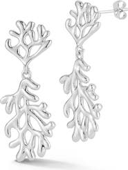 CHLOE AND MADISON Coral Drop Earrings