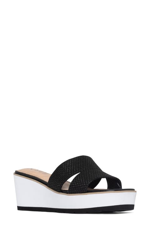 Raizu Platform Wedge Slide Sandal (Women)