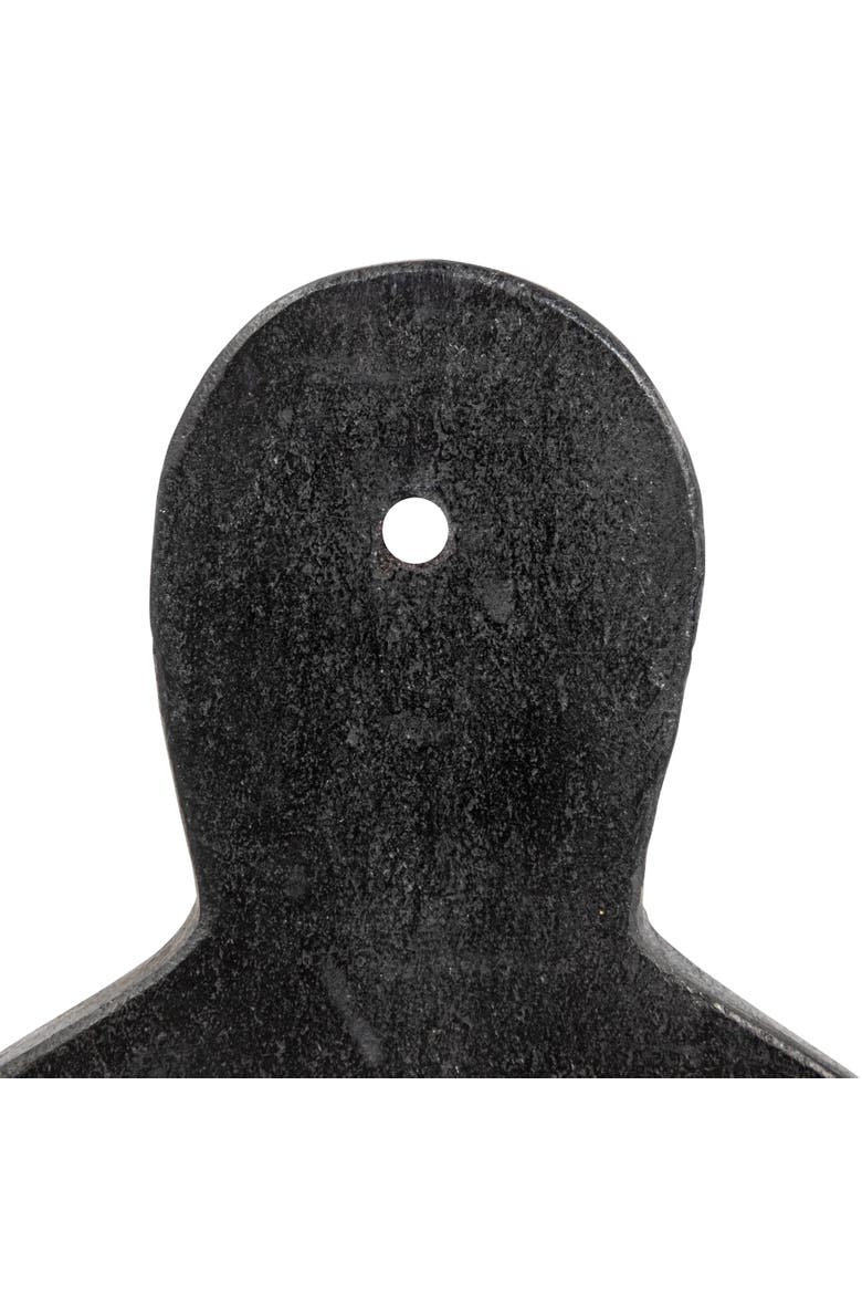 Wide Marble Cutting or Charcuterie Board with Handle, Black, Alternate, color, Black
