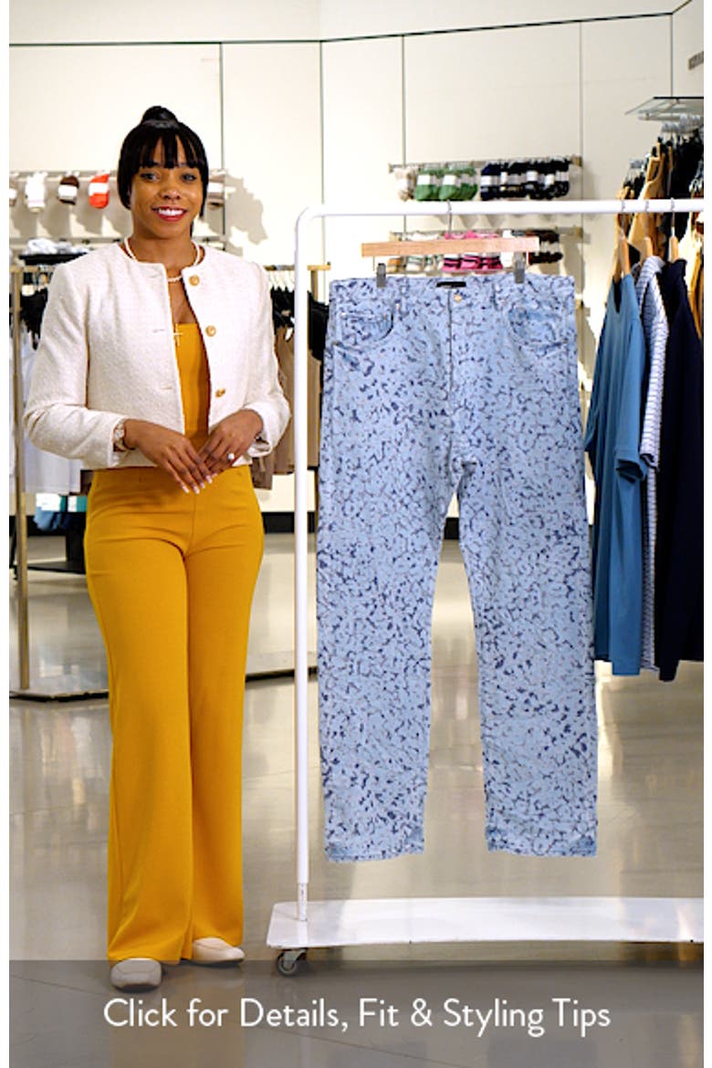 P011 Leopard Jacquard Straight Leg Jeans video