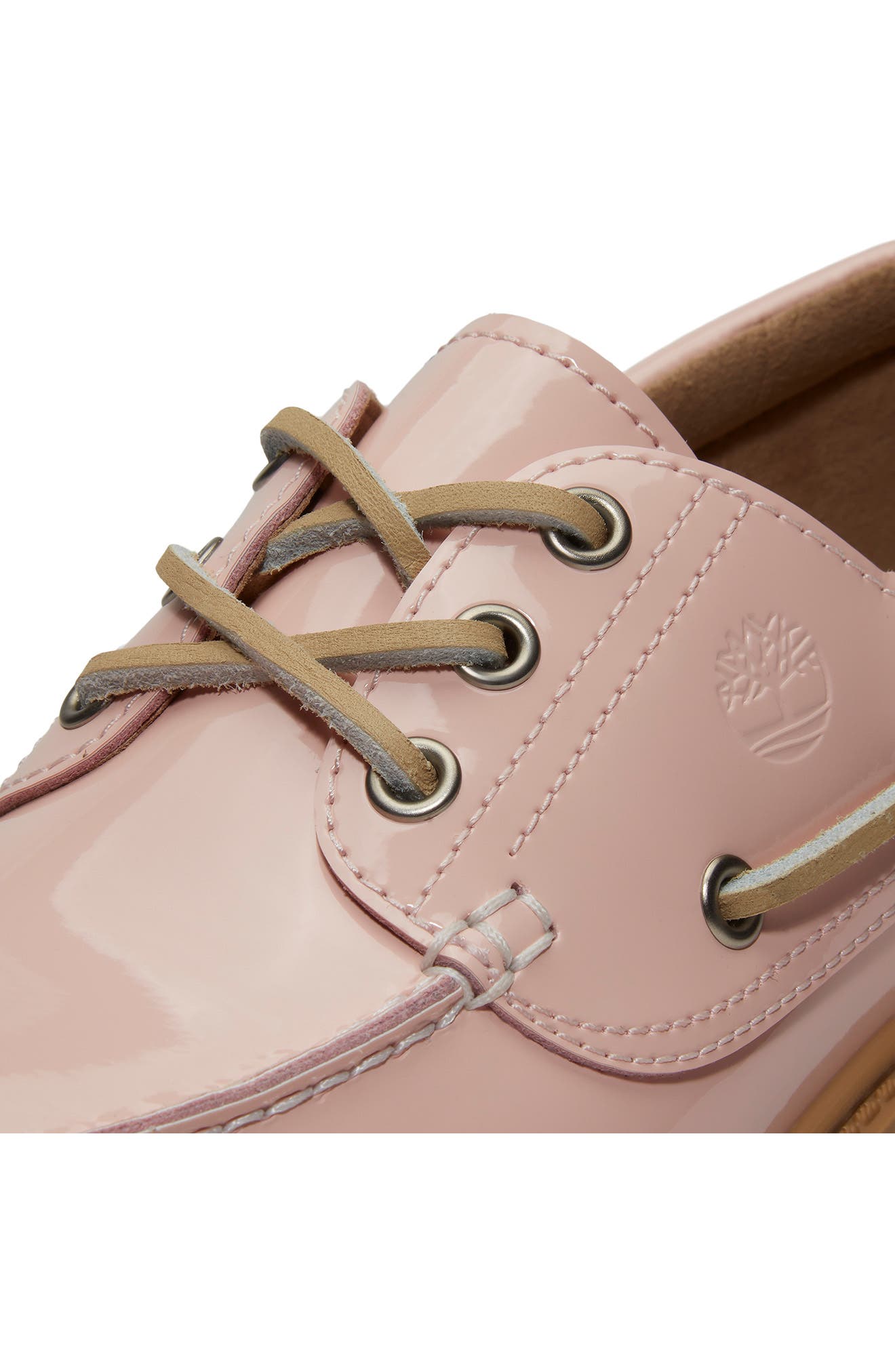 Stone Street Platform Boat Shoe, Alternate, color, LIGHT PINK PATENT LEATHER