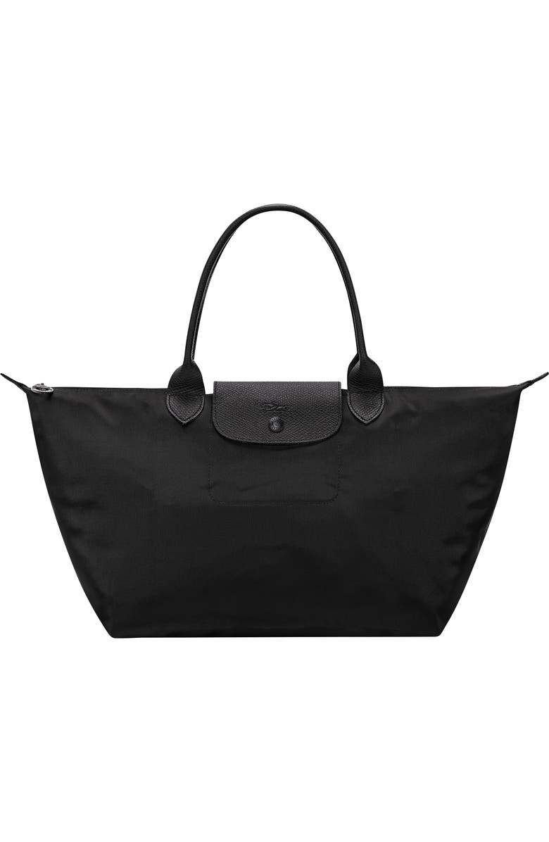 Longchamp Large Le Pliage One Shoulder Bag, Main, color, Black