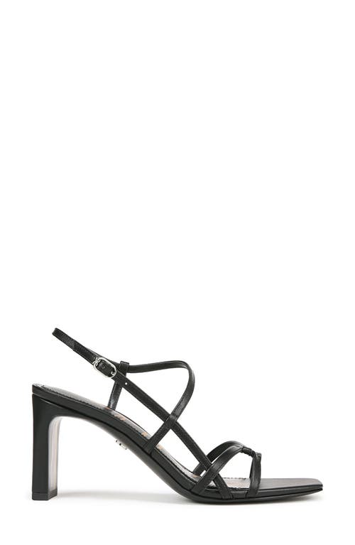 Sam Edelman Emmie Strappy Heel Sandal Black Leather In Black