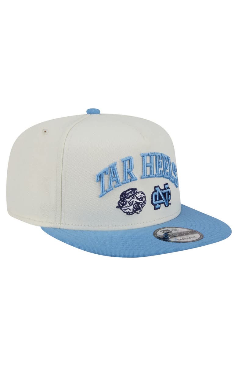 New Era Men's New Era White North Carolina Tar Heels Collegiate 9FIFTY A-Frame Snapback Hat, Alternate, color, 