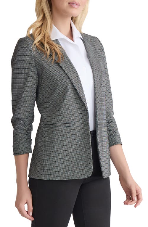 Jones New York Ruched Sleeve Blazer In Gray