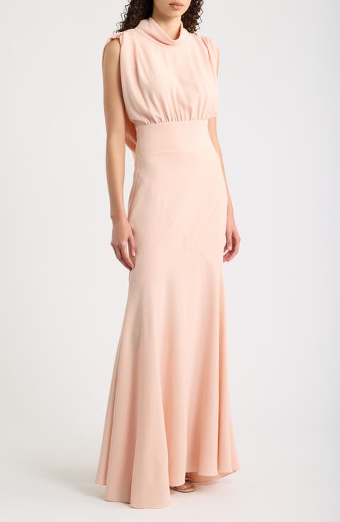 Adelina Stretch Crepe Gown