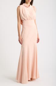 Black Halo Adelina Stretch Crepe Gown