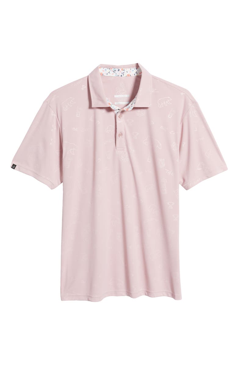 Swannies Crosby Bear Print Golf Polo, Alternate, color, 