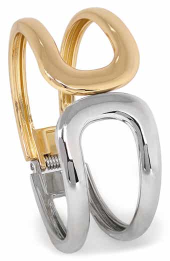 Modern Muse Two-Tone Cuff Bracelet