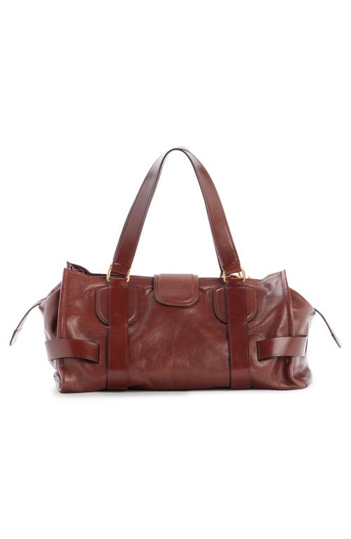 Chloé Small Kerala Leather Handbag In 25a Dark Ebony