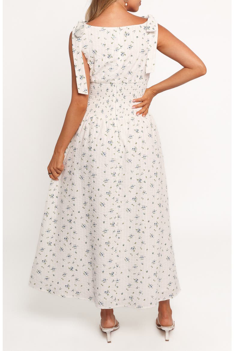 Leticia Tie Strap Maxi Dress, Alternate, color, BLUE DITSY FLORAL