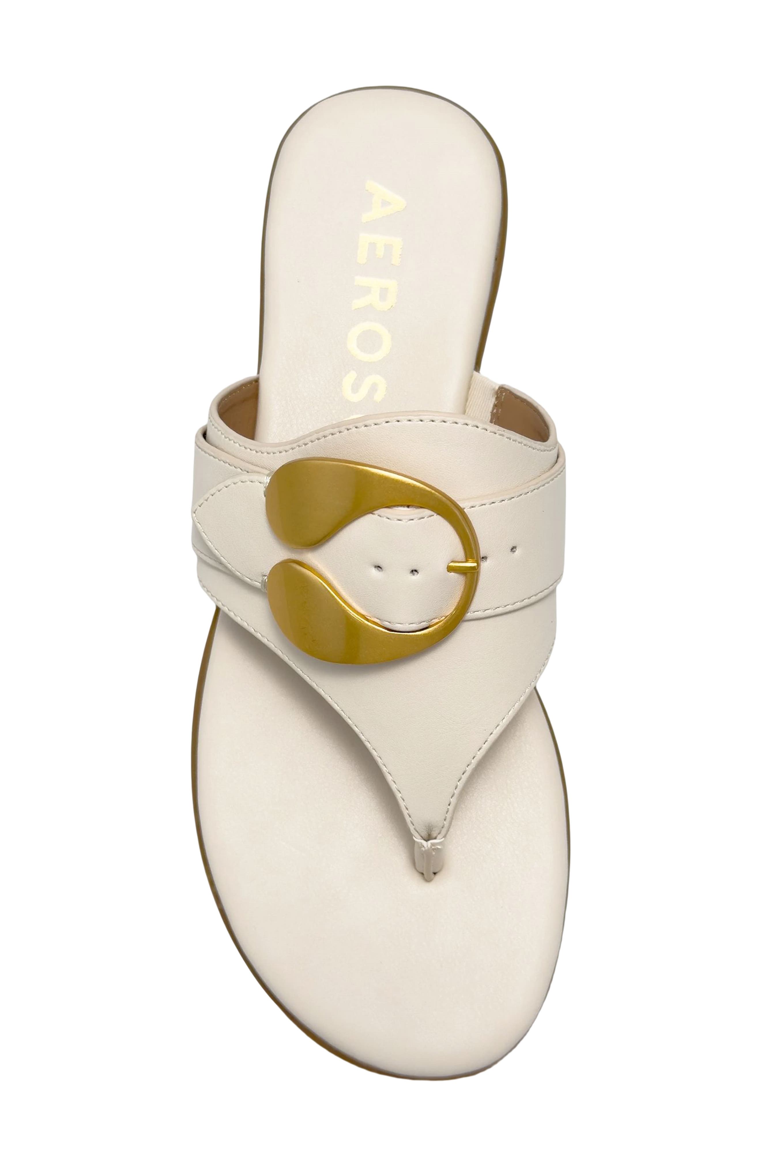 Glam Flip Flop, Alternate, color, EGGNOG FX NAPPA