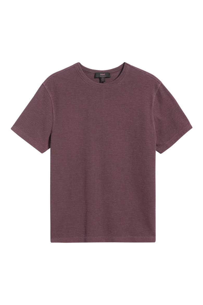 Solid Cotton Blend Crewneck T-Shirt, Alternate, color, FUDGE
