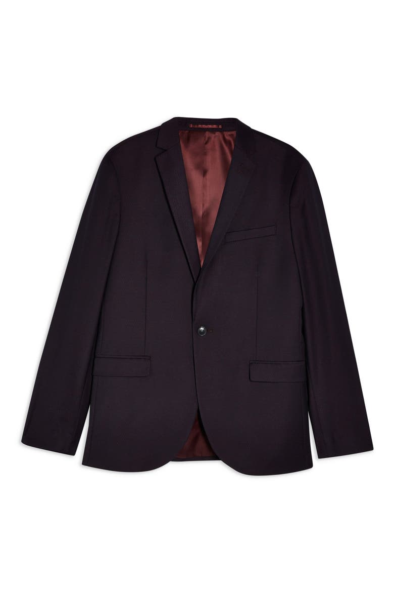 Burg Maverick SB1 Slim Fit Sport Coat, Alternate, color, BURGUNDY