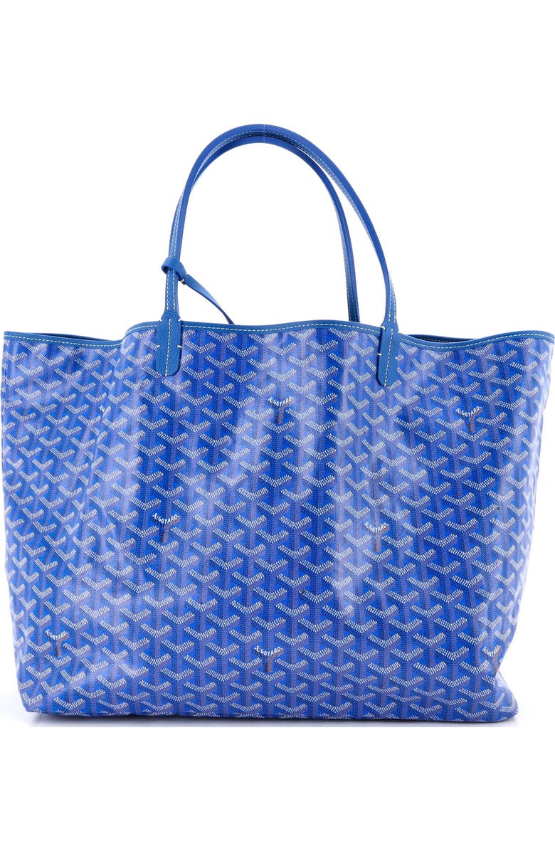 Pre-Owned Goyard Saint Louis Tote Coated Canvas GM, Alternate, color, Blue