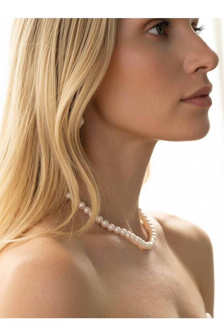 Pete Strand Necklace & Lou Huggie Earring Gift Set - Silver, Alternate, color, Metallic Silver