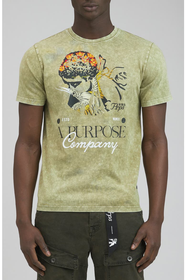 Fire Valley Graphic T-Shirt, Main, color, CEMENT