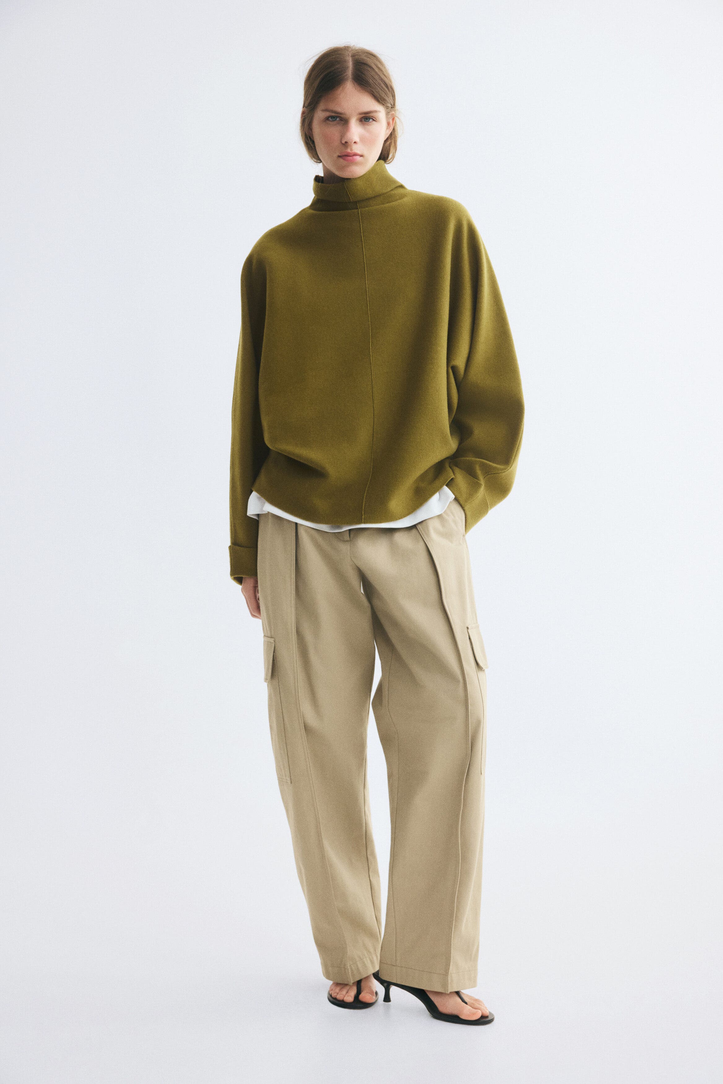 selected Olive green