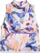 Derek Lam 10 Crosby Lina Floral Print Sleeveless Top