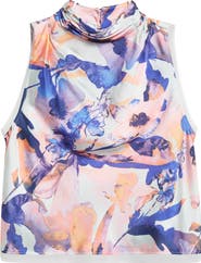Derek Lam 10 Crosby Lina Floral Print Sleeveless Top