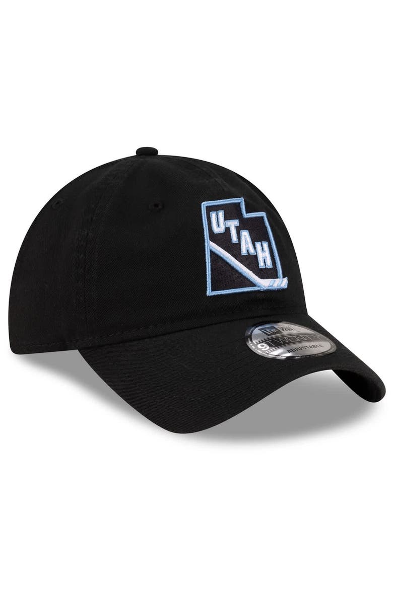 Men's New Era  Black Utah Mammoth 9TWENTY Adjustable Hat, Alternate, color, Black