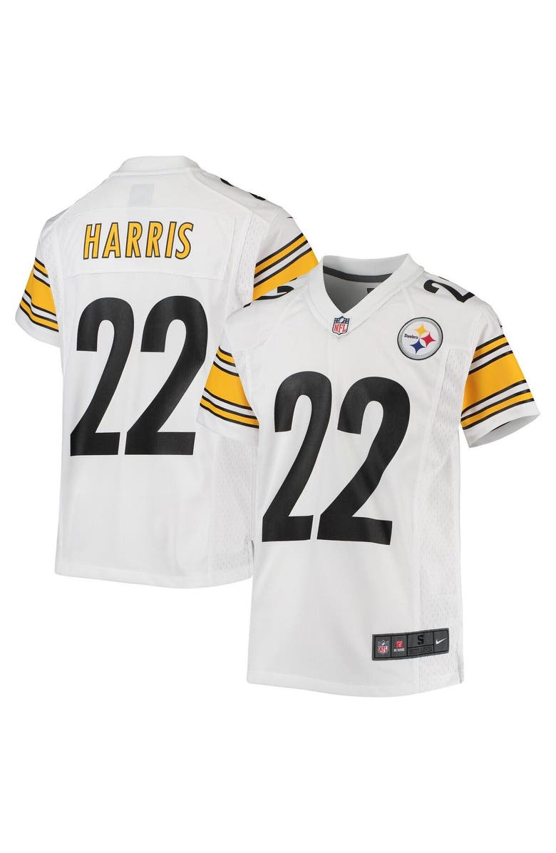 Nike Youth Nike Najee Harris White Pittsburgh Steelers Game Jersey, Main, color, 