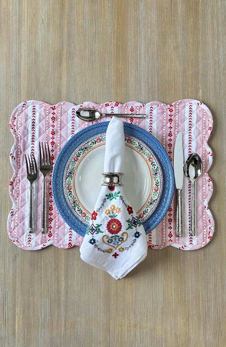 Juliska Graham Set of 4 Napkin Rings, Alternate, color, Silver