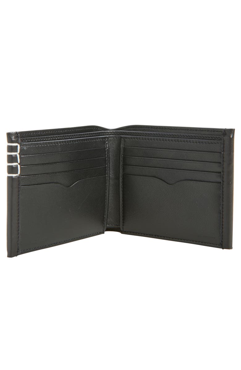 JW Anderson Loafer Leather Bifold Wallet, Alternate, color, Black