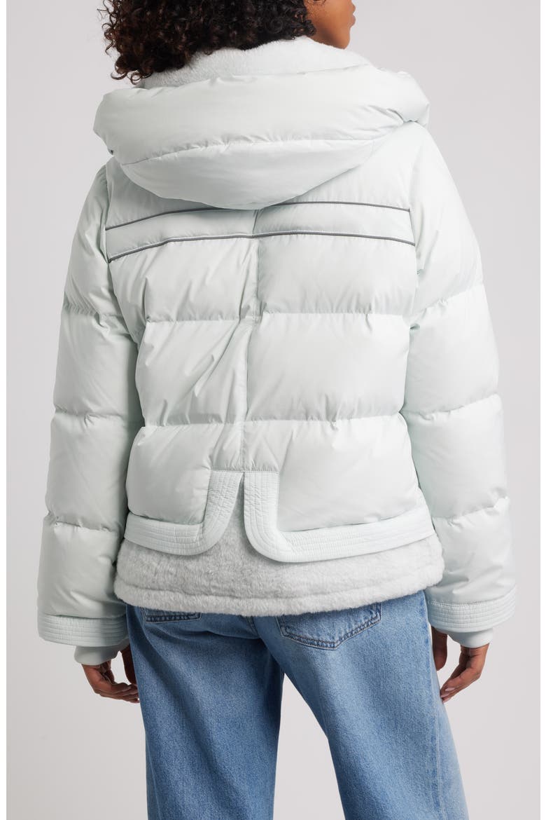 MetroPeak 700 Fill Power Down Puffer Jacket with Fleece Trim, Alternate, color, REEF BLUE
