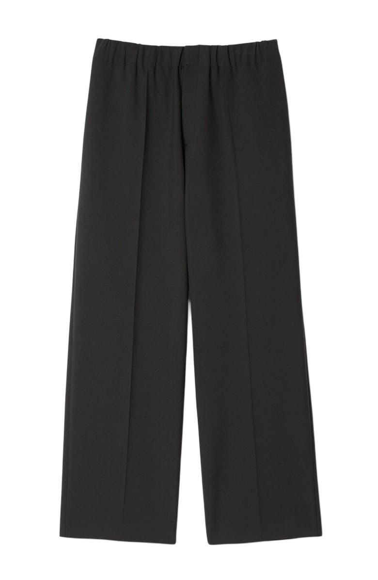 SANDRO Wide-leg trousers, Alternate, color, Dark Grey