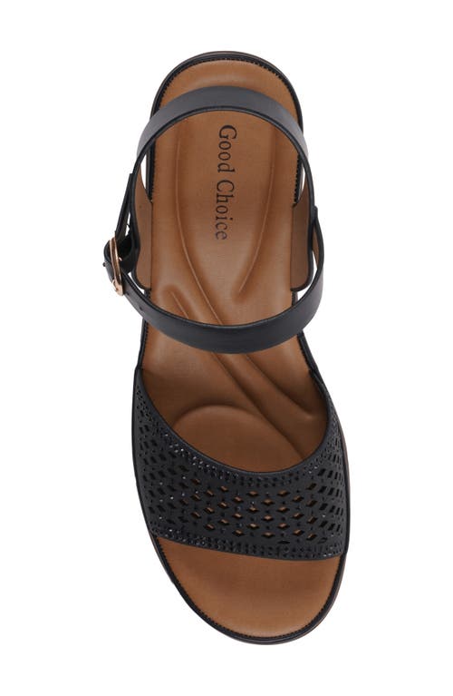 Gc Shoes Ankle Strap Sandal In Black