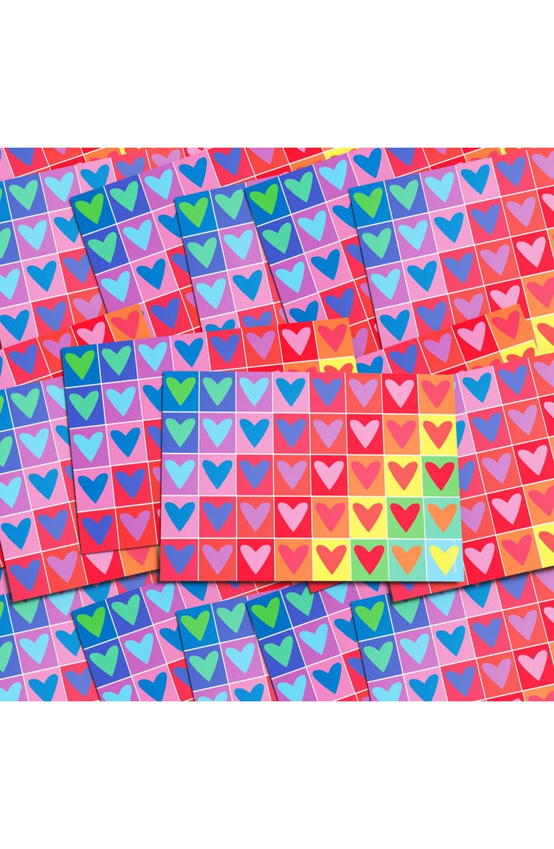 Ramus & Co Love/Valentine's Postcard 20-Pack "Rainbow Hearts", Alternate, color, Multi-Pack