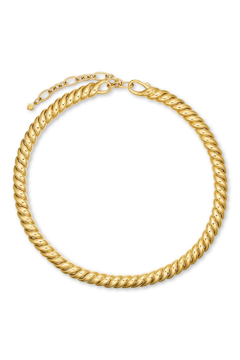 Sculpted Cable Necklace in 18K Yellow Gold, Main, color, 18K YELLOW GOLD