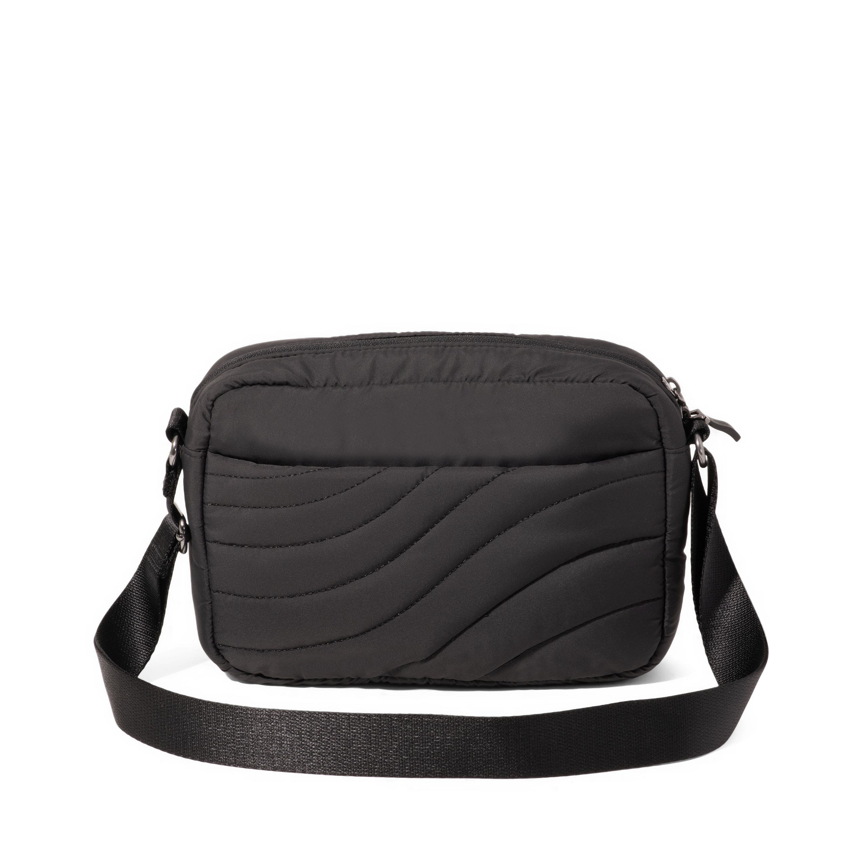 BAGGALLINI Set Wave Crossbody Bag, Alternate, color, Black Wave Puff