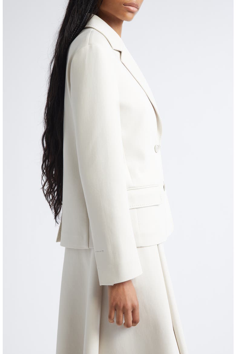 Badia Double Breasted Double Face Jersey Blazer, Alternate, color, BEIGE