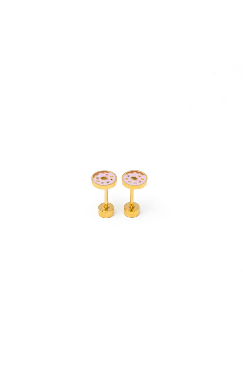 Pip Pop Donut Stud Earrings, Alternate, color, Pink