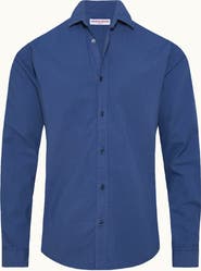 Orlebar Brown Giles Tailored Fit Garment Dye Poplin Shirt