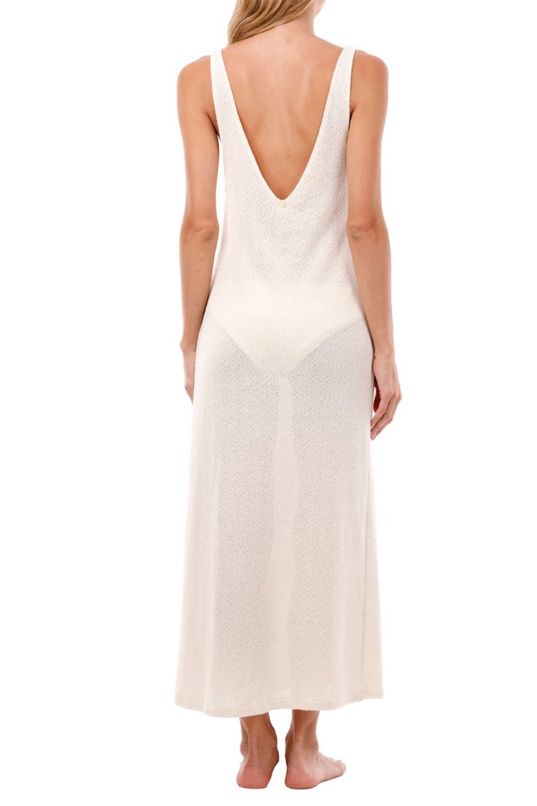 Reef O-Ring Sheer Cover-Up Dress, Alternate, color, IVORY